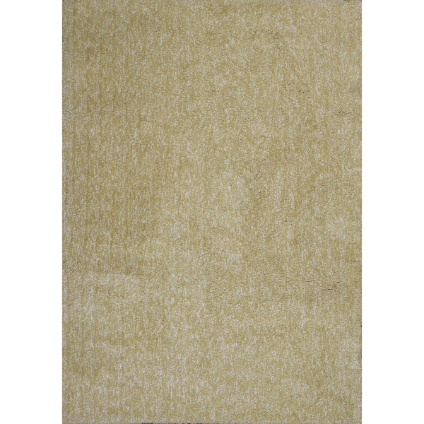 Homeroots 3 ft. 3 in. x 5 ft. 3 in. Polyester Yellow Heather Area Rug 353920 - main